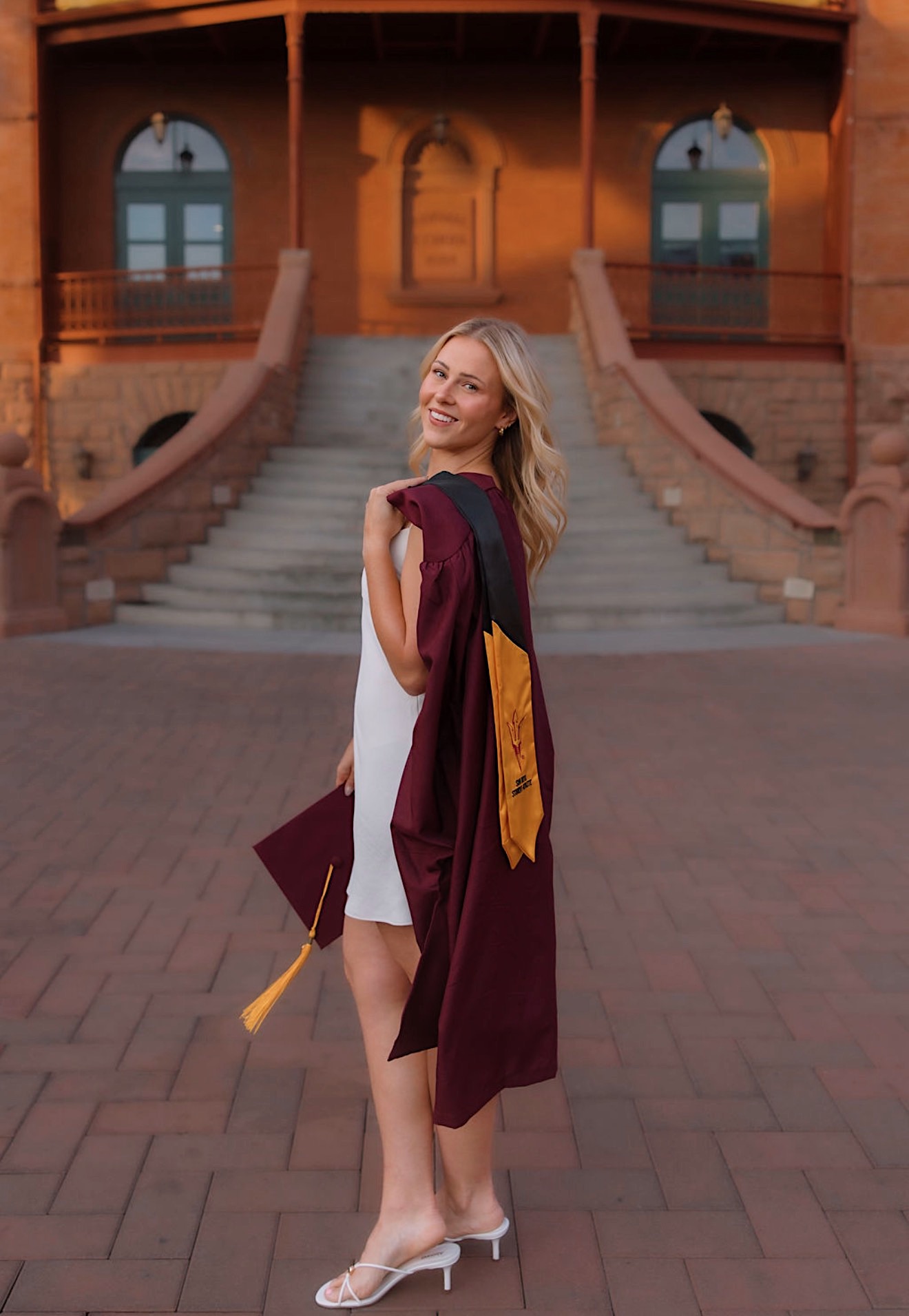 ASU graduation gown