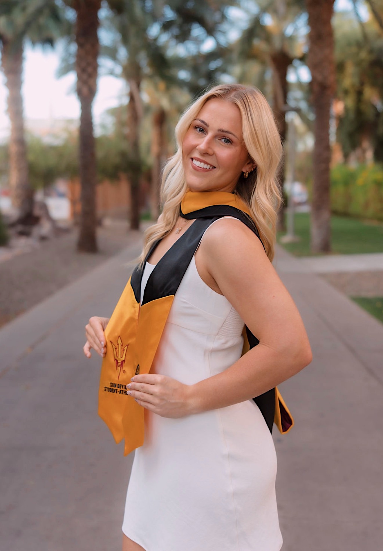 ASU graduation palm trees